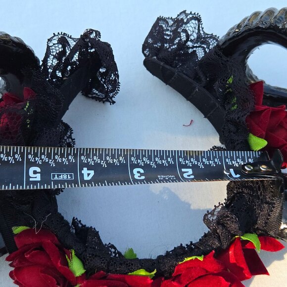 Sold - Sheep Horn Floral Hair Band Halloween Gothic Costume Headband Cosplay - Picture 14 of 14